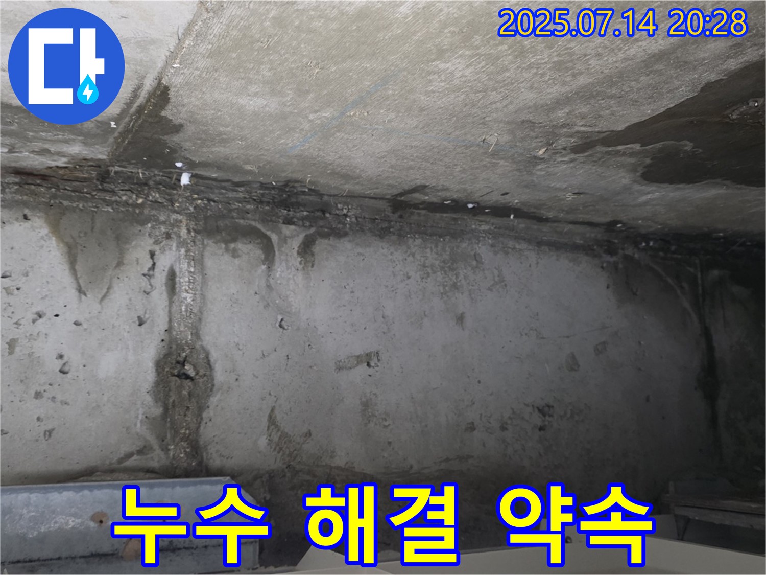 남양주 오남읍 두산아파트 천장 누수 현장 - 누수 문제 완벽 해결 약속