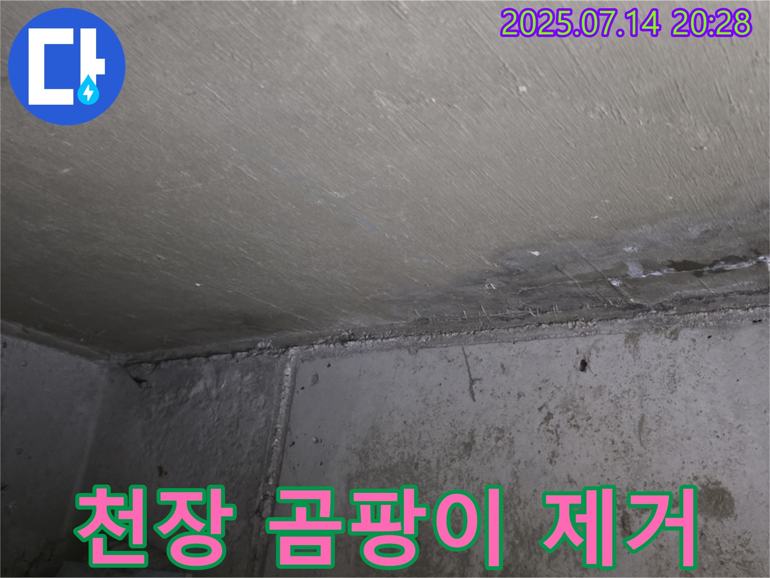오남리 두산아파트 천장 누수 - 곰팡이 제거 및 누수 방지 시공으로 쾌적한 환경 조성