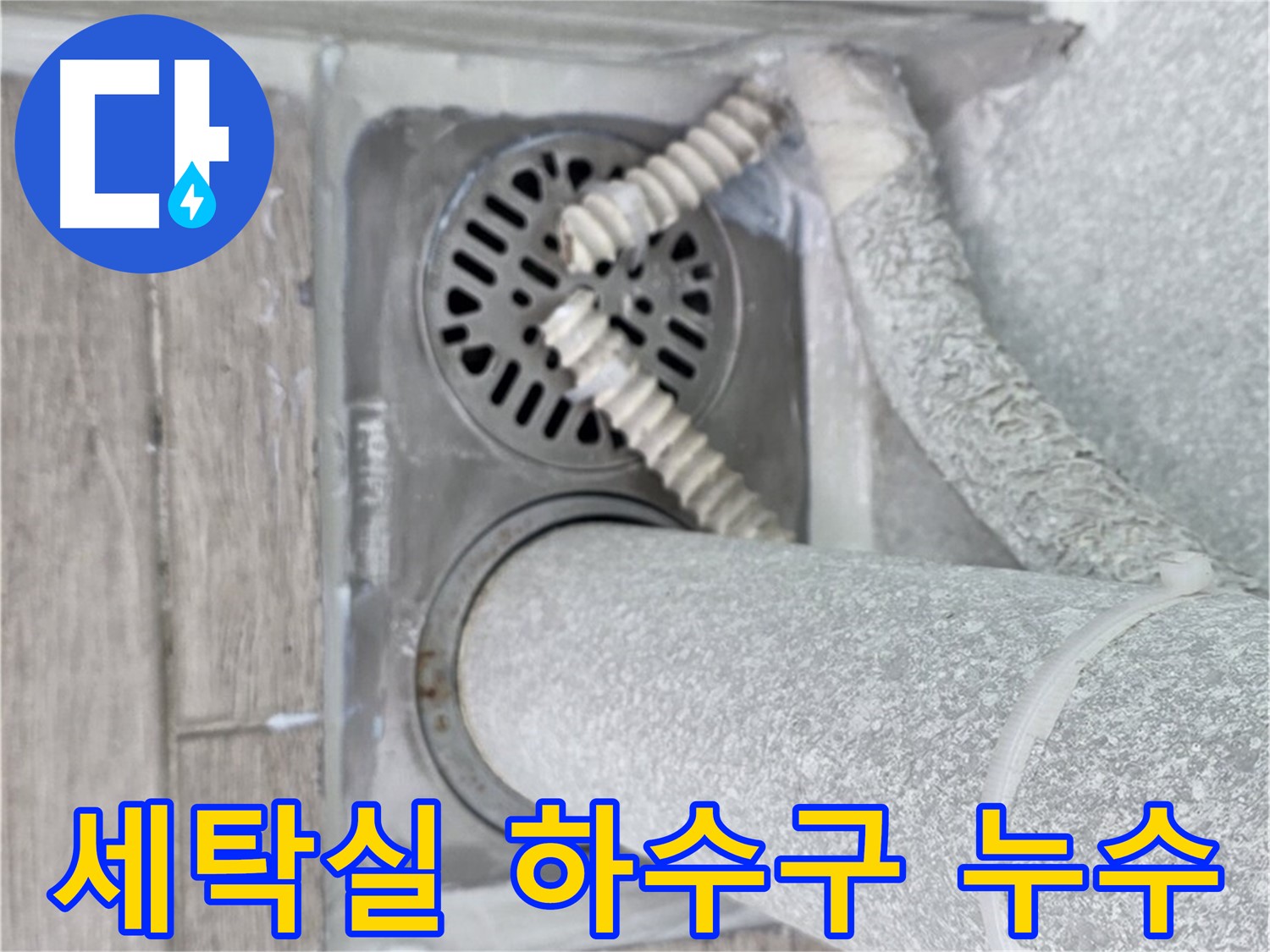 노원구 중계2동 청구3차 아파트 세탁실 하수구 주변 누수 - 정밀 진단으로 원인 파악