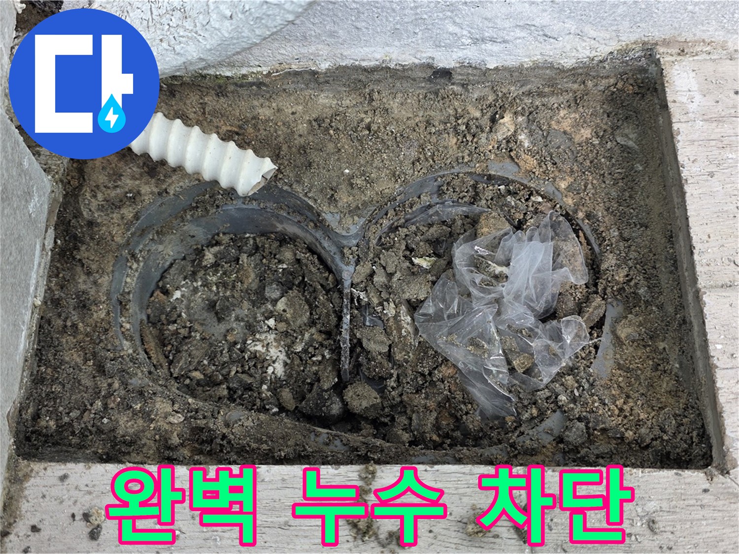 중계동 청구3차 아파트에서 배수구 주변 누수를 완벽하게 차단했습니다 - 더 이상 누수 걱정은 끝!