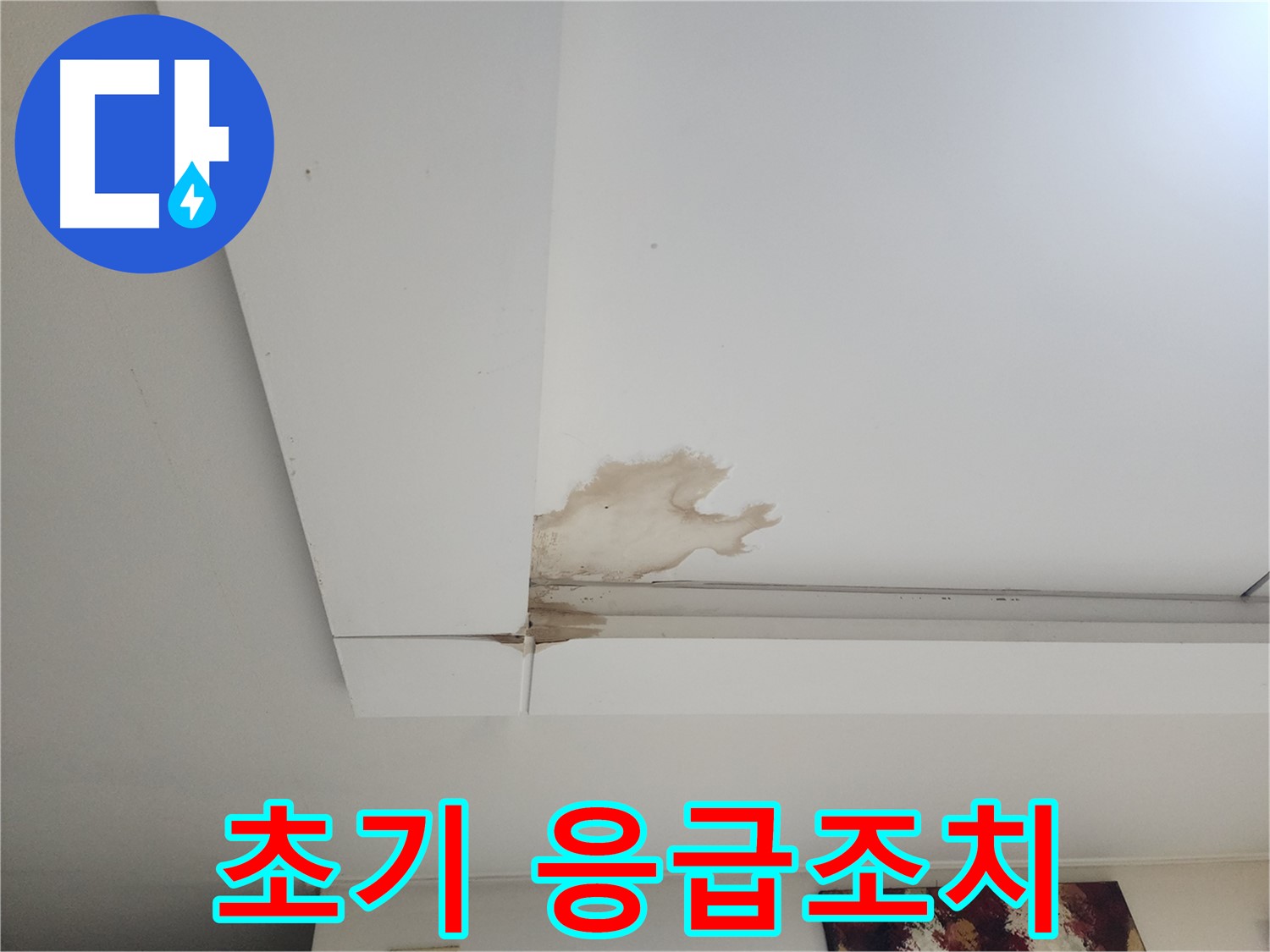 천장 누수 초기 발견 시 응급조치 - 일산 가좌동 천장 누수 초기 발견 시 효과적인 응급조치 방법을 알려드립니다 - 피해 최소화.