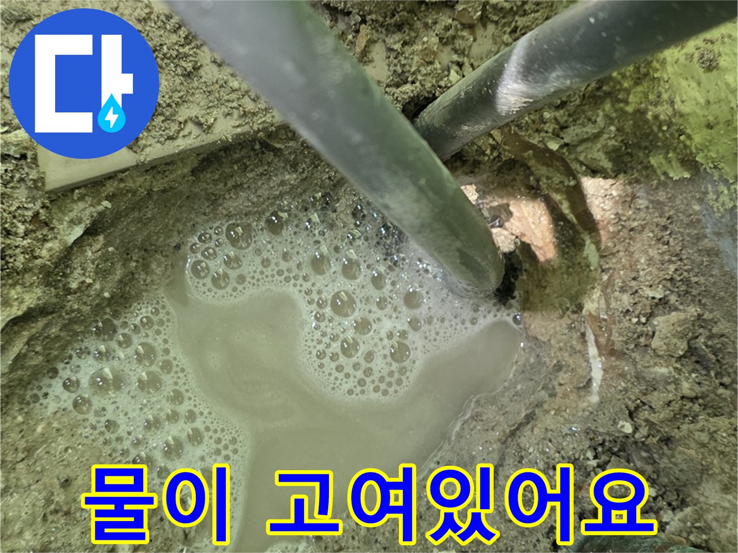 남양주 화도읍 두산아파트 누수 - 긴급 상황 - 물이 고여있는 누수 현장
