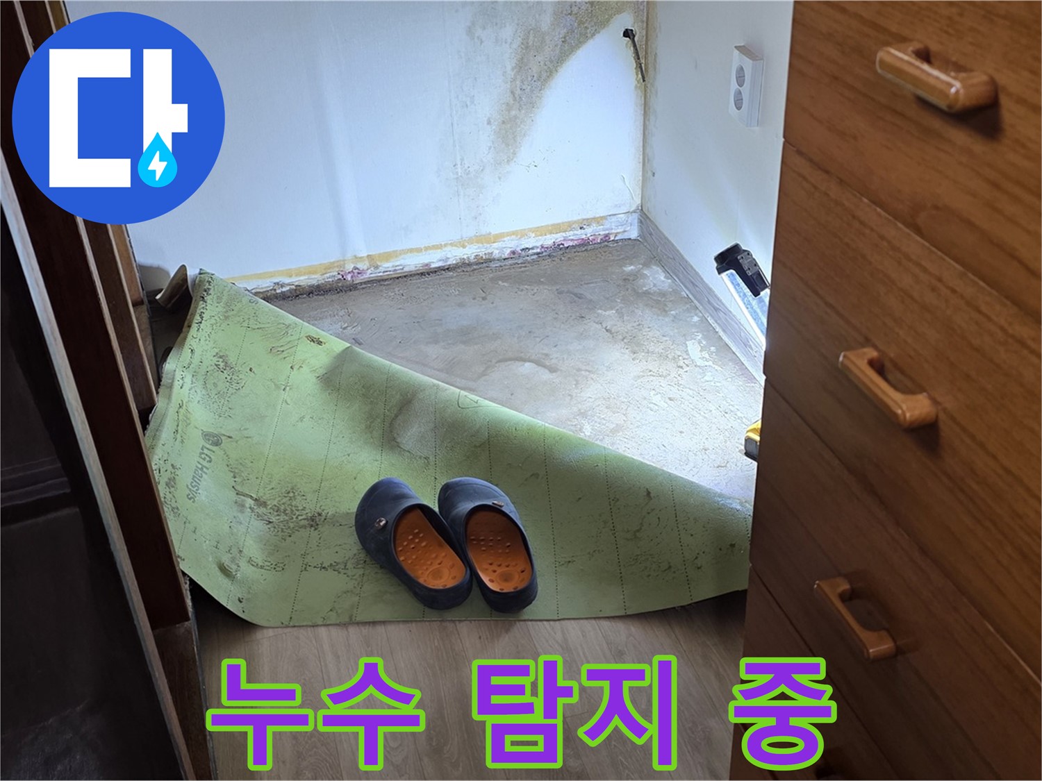 정밀 누수 탐지 작업 - 첨단 장비와 숙련된 기술