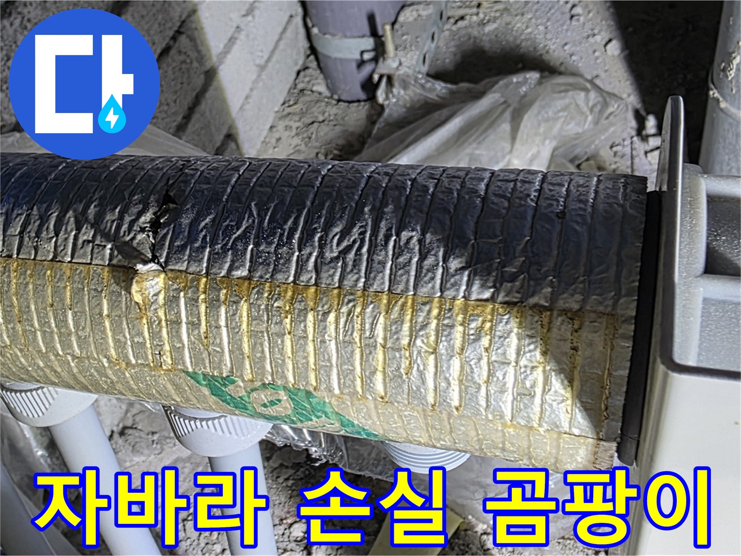 삼숭동 누수 - 훼손된 자바라 - 에너지 손실 증가 - 곰팡이 확산