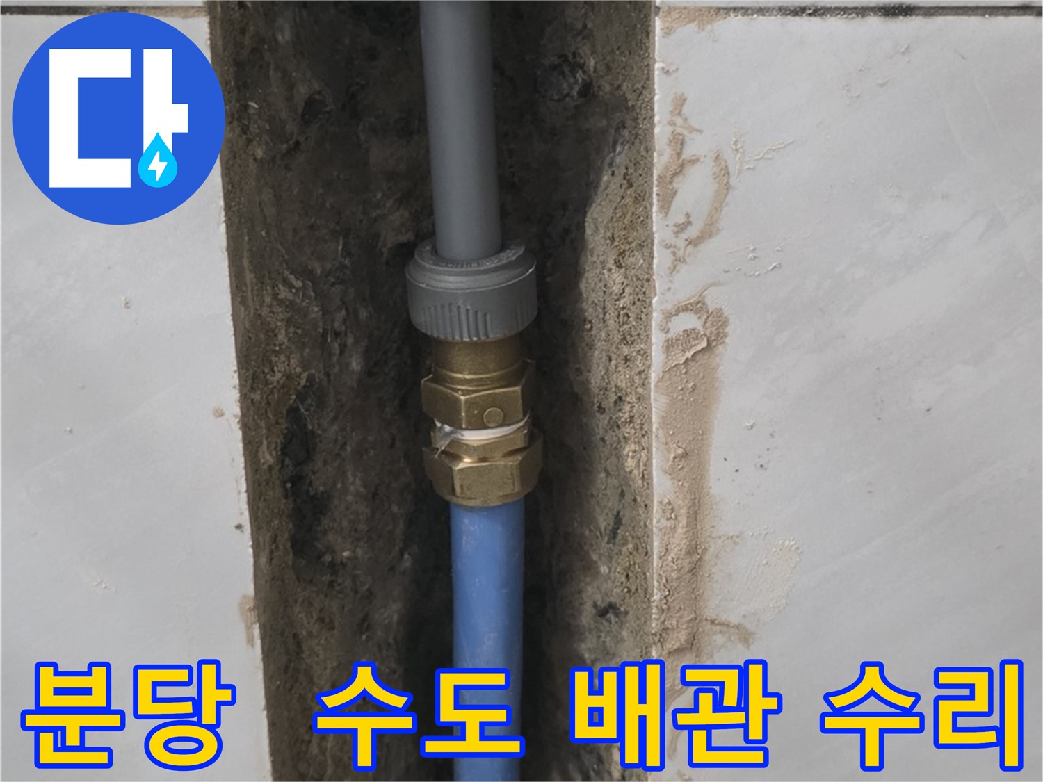 분당 쇳골 - 수도 배관 누수 완벽하게 수리 완료