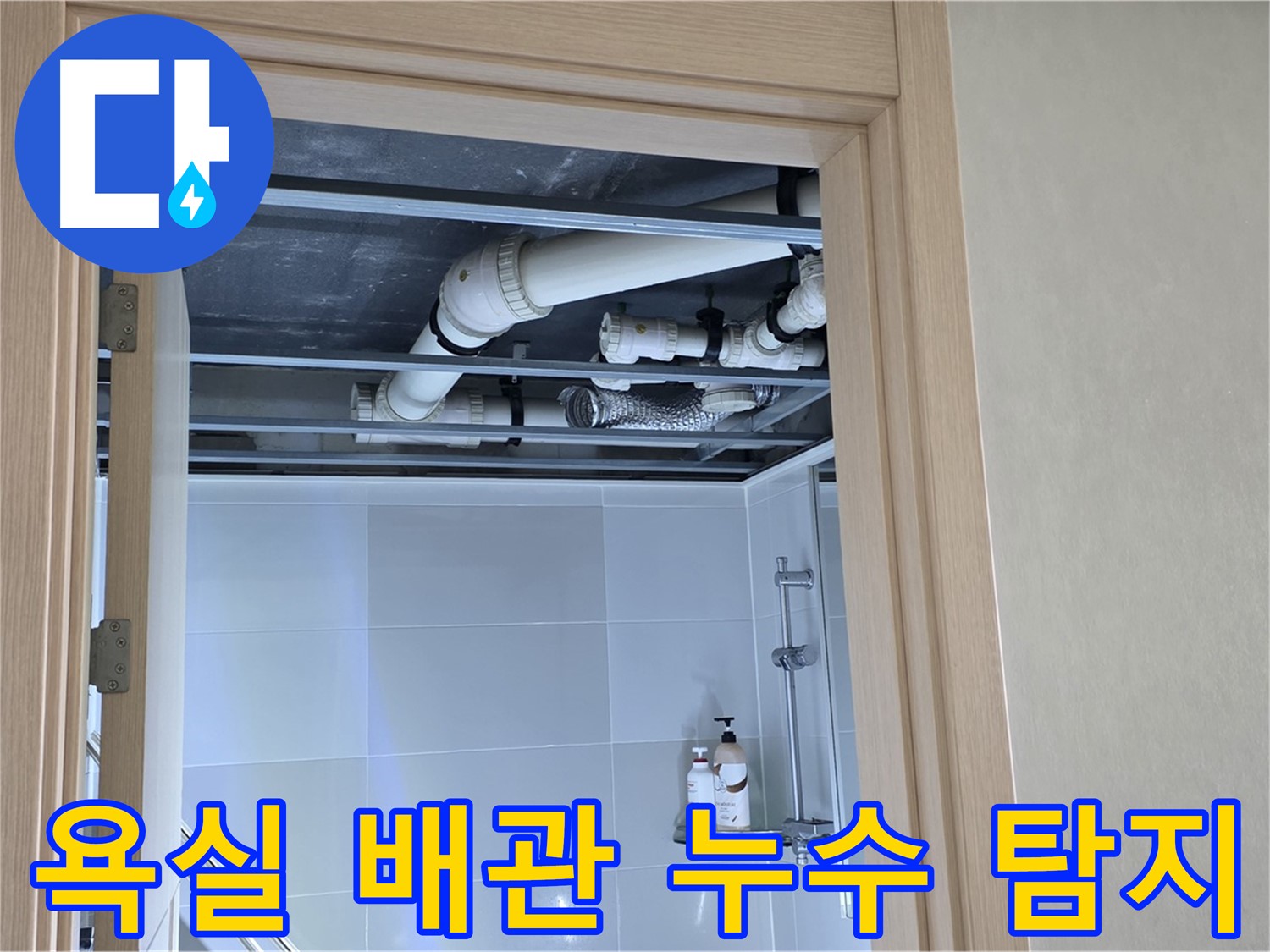 옥정 율정마을 13단지 아파트 욕실 배관 누수 탐지 - 전문 장비 사용