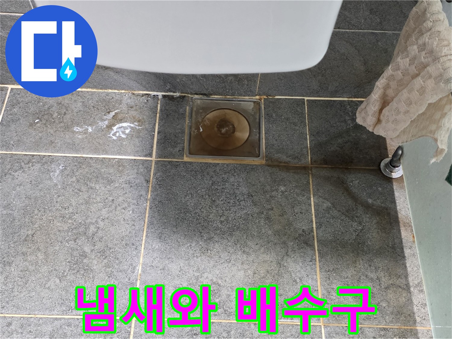 화장실 냄새와 누수 - 배수구 막힘 의심 - 냄새 제거