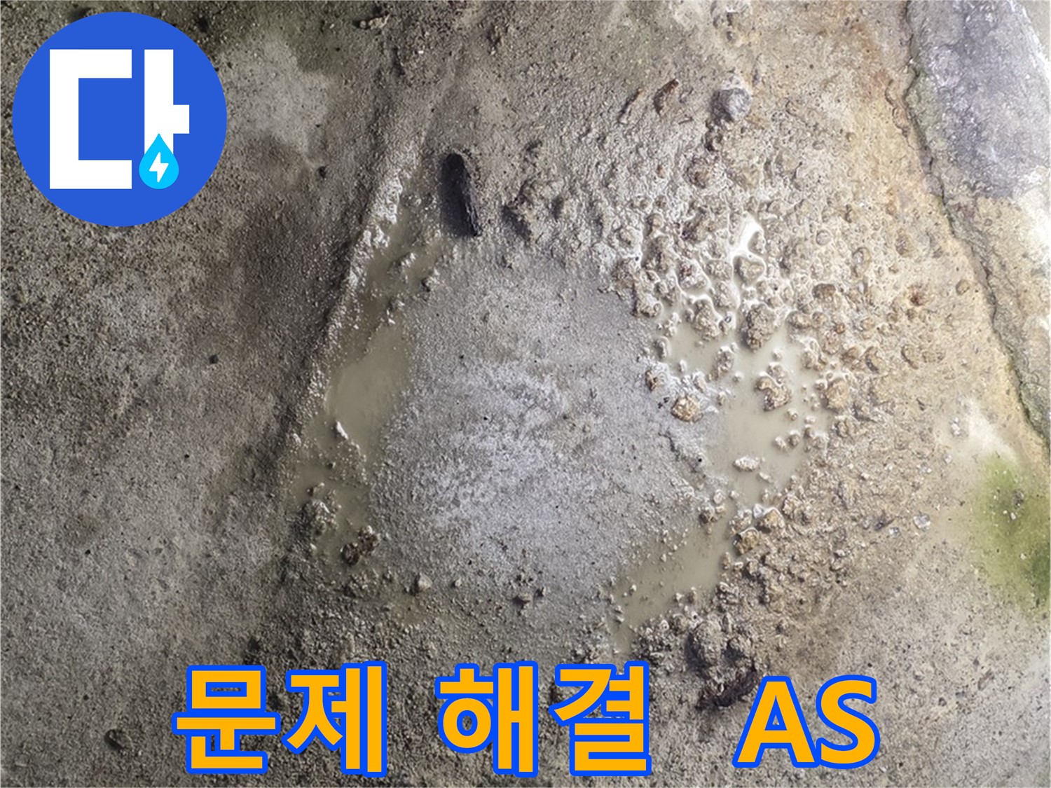 철원군 서면 와수리 누수 현장 - 누수 문제 해결 후 확실한 A/S를 책임 보장하는 서비스 제공 모습입니다.