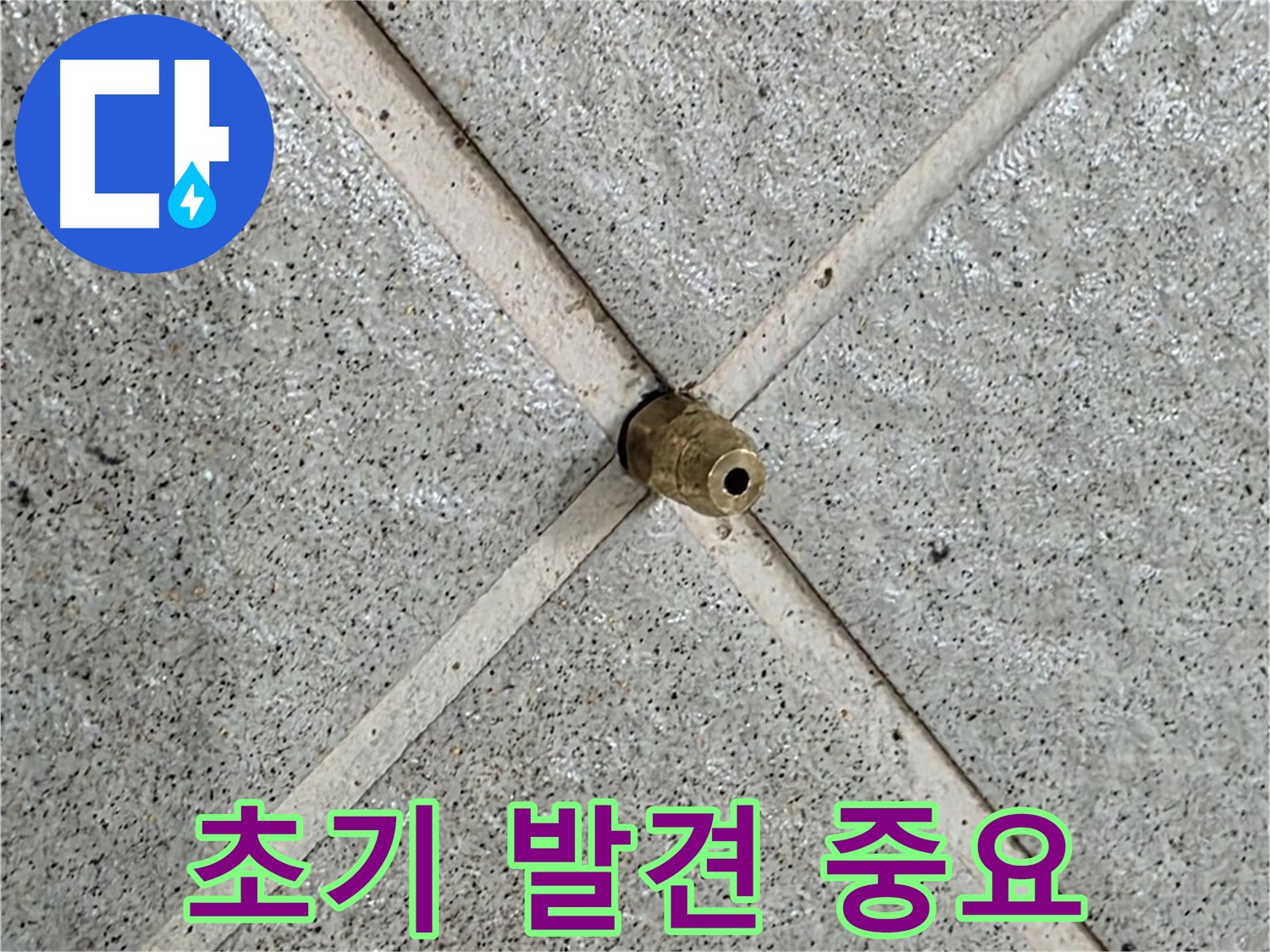 분당 운중동 산운로 누수 - 핀홀 누수 초기 발견의 중요성
