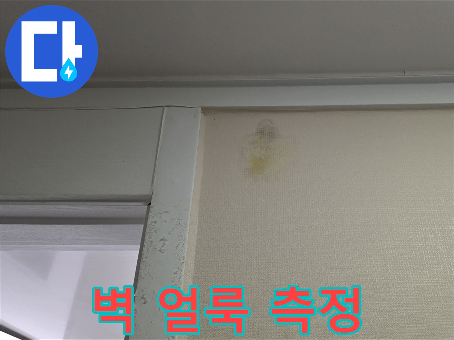분당 운중동 산운마을 아파트 - 벽 얼룩 초기 누수 의심, 습도 측정