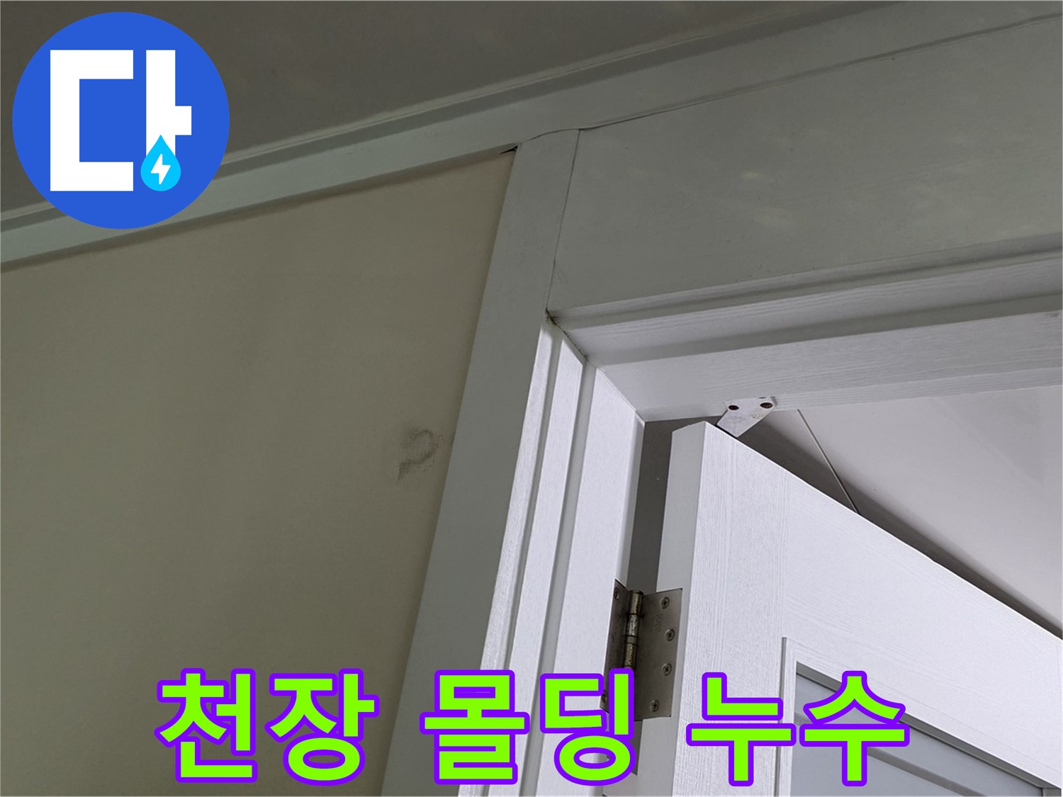 분당 운중동 산운마을 아파트 - 천장 몰딩에서 발견된 누수, 꼼꼼한 점검으로 원인을 파악합니다.