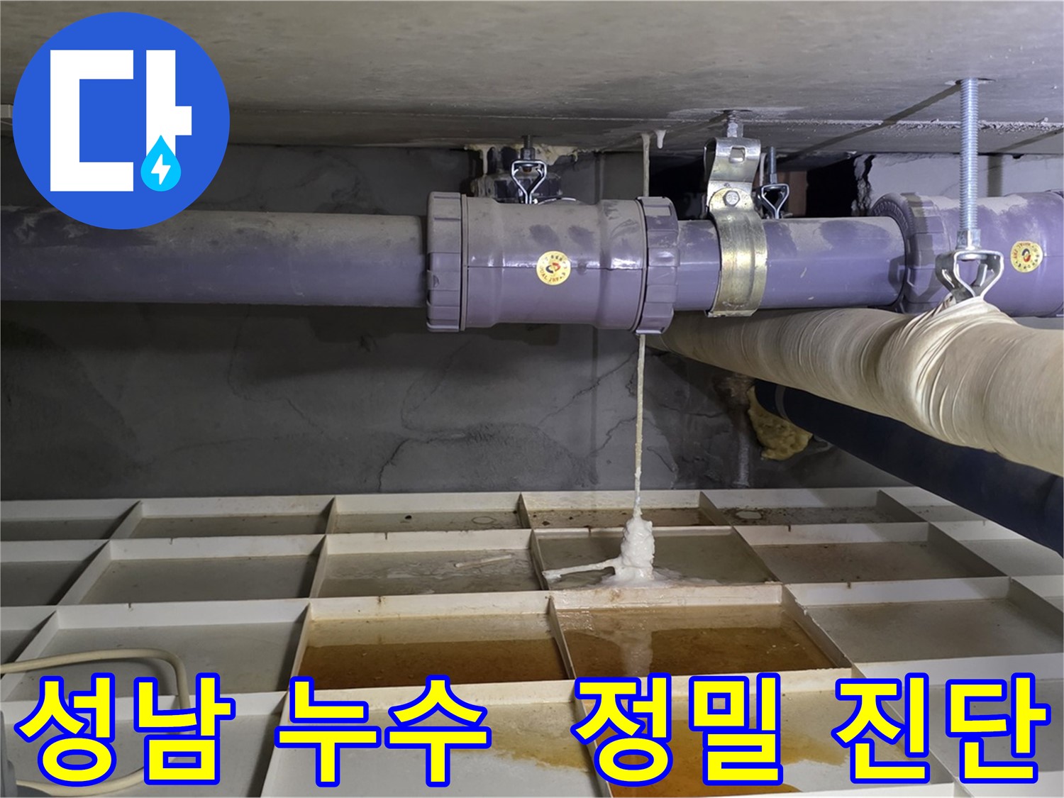 성남 배관 누수 - 연결 부위 미세 균열, 첨단 장비로 정밀 진단