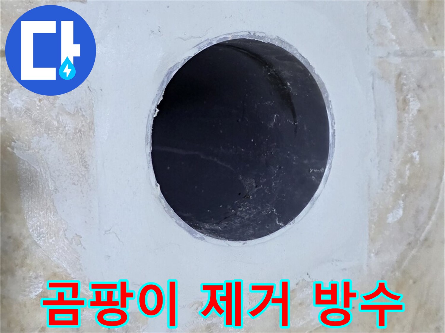 배수구 주변 곰팡이 제거 후 완벽 방수 - 깨끗하고 안전하게 누수를 해결합니다.