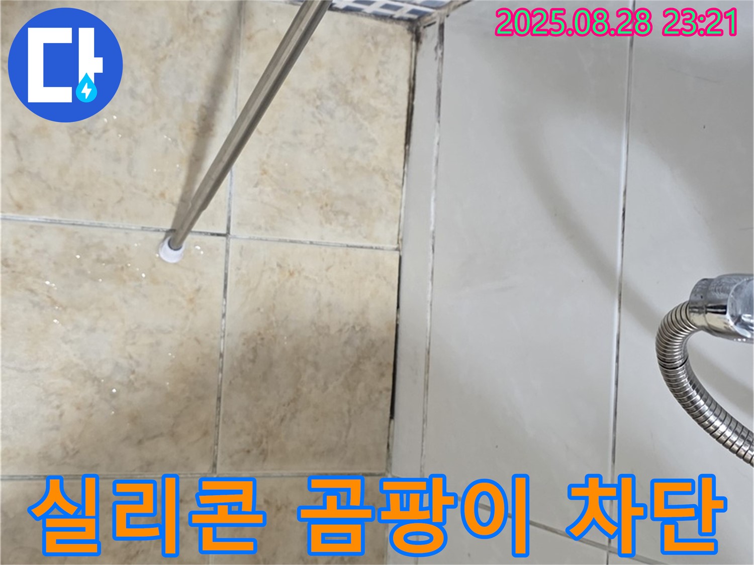 욕실 실리콘 곰팡이 - 곰팡이 차단 시공으로 누수 해결