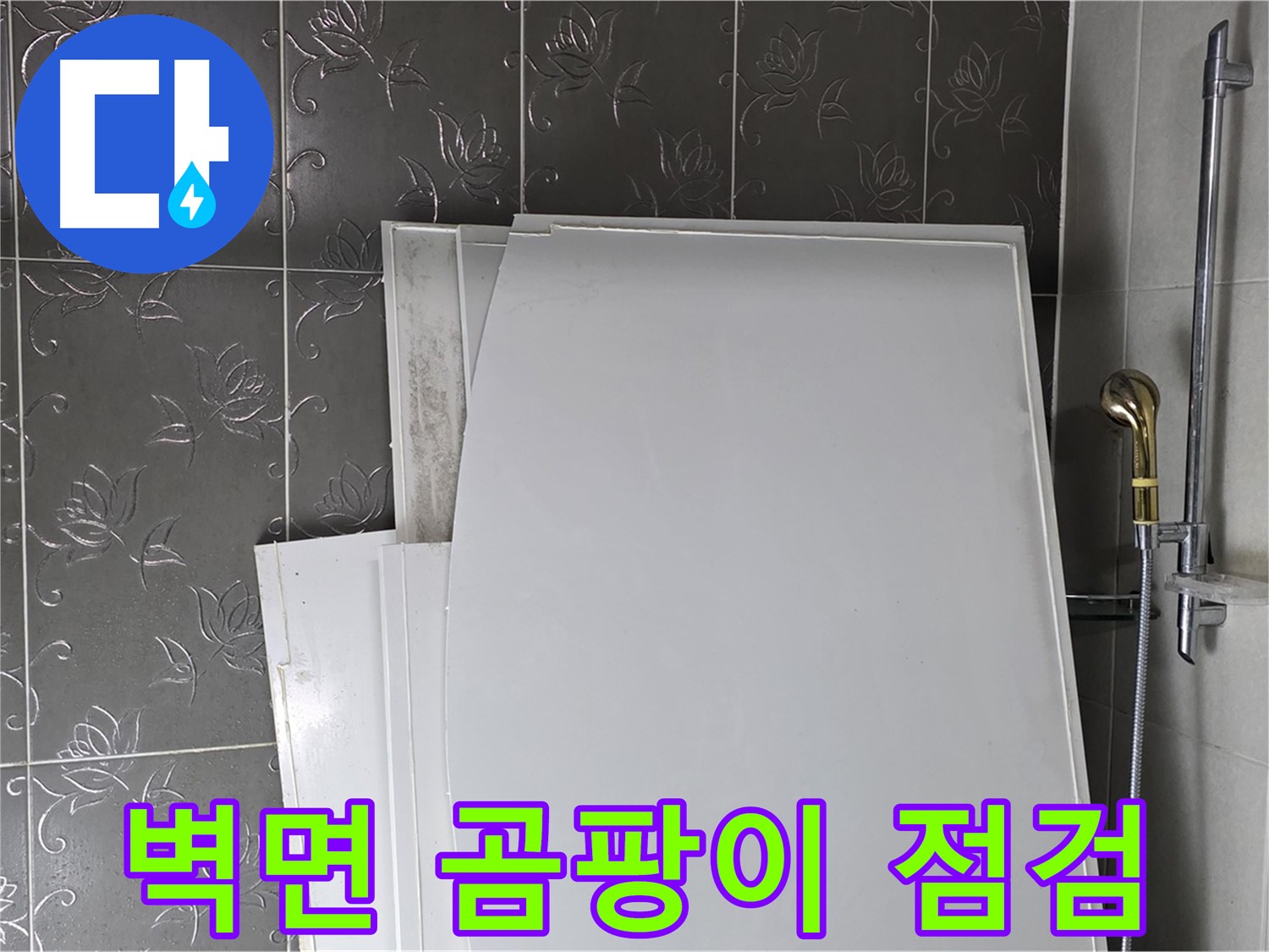 분당 욕실 - 욕조 설치 전 벽면 상태 점검, 곰팡이 확인 - 쾌적한 욕실