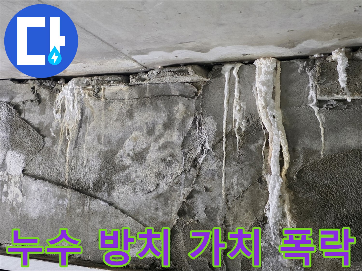 성남 누수 - 누수 방치는 가치 곤두박질, 구조 요청