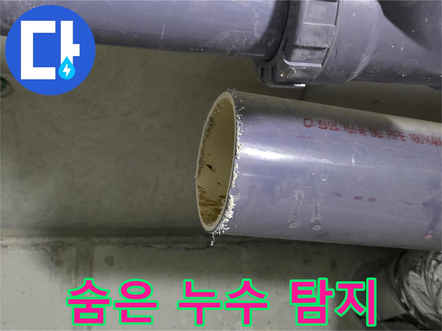 성남 누수 현장 - 첨단 장비를 사용하여 숨어있는 누수를 탐지하는 모습