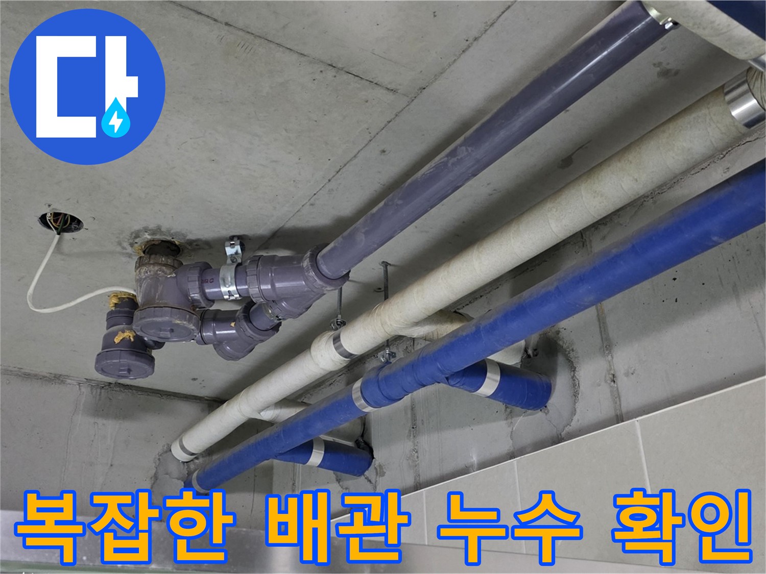 성남 분당 상가 복잡한 배관 누수 확인 - 꼼꼼한 점검과 확실한 보수