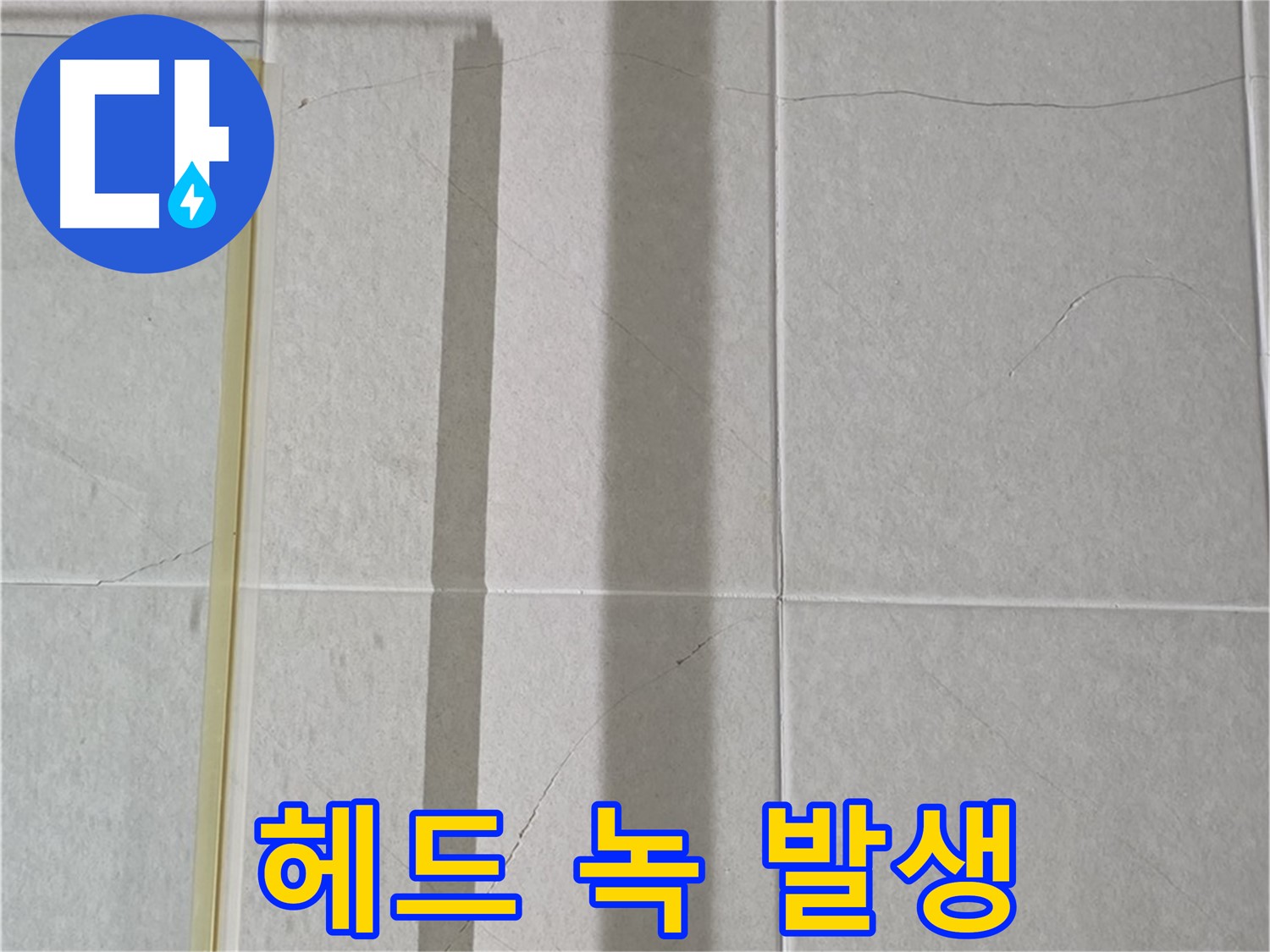 성남시 분당 샤워부스 - 벽면 타일 틈새 누수, 샤워기 헤드 연결 부위 녹 발생