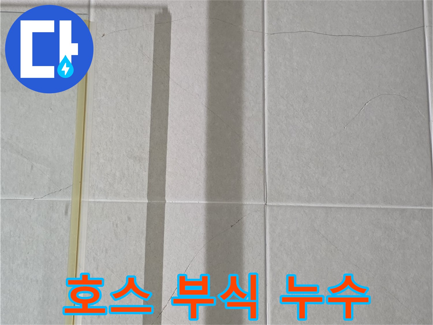 성남시 분당 운중동 샤워부스 - 벽면 타일 틈새 누수, 샤워기 호스 연결 부위 부식으로 인한 누수