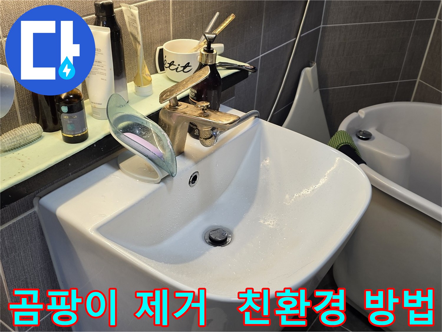 능동 곰팡이 제거 - 친환경적인 방법 활용 - 베이킹소다, 식초, 과산화수소 사용 및 환기 중요
