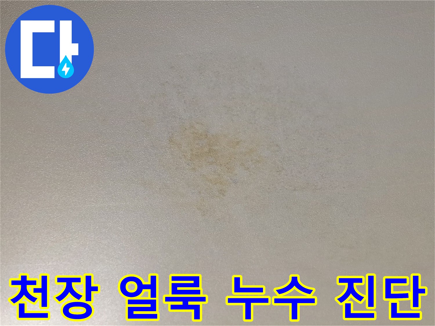 아랫집 천장 얼룩 - 광진구 능동 누수 초기 진단