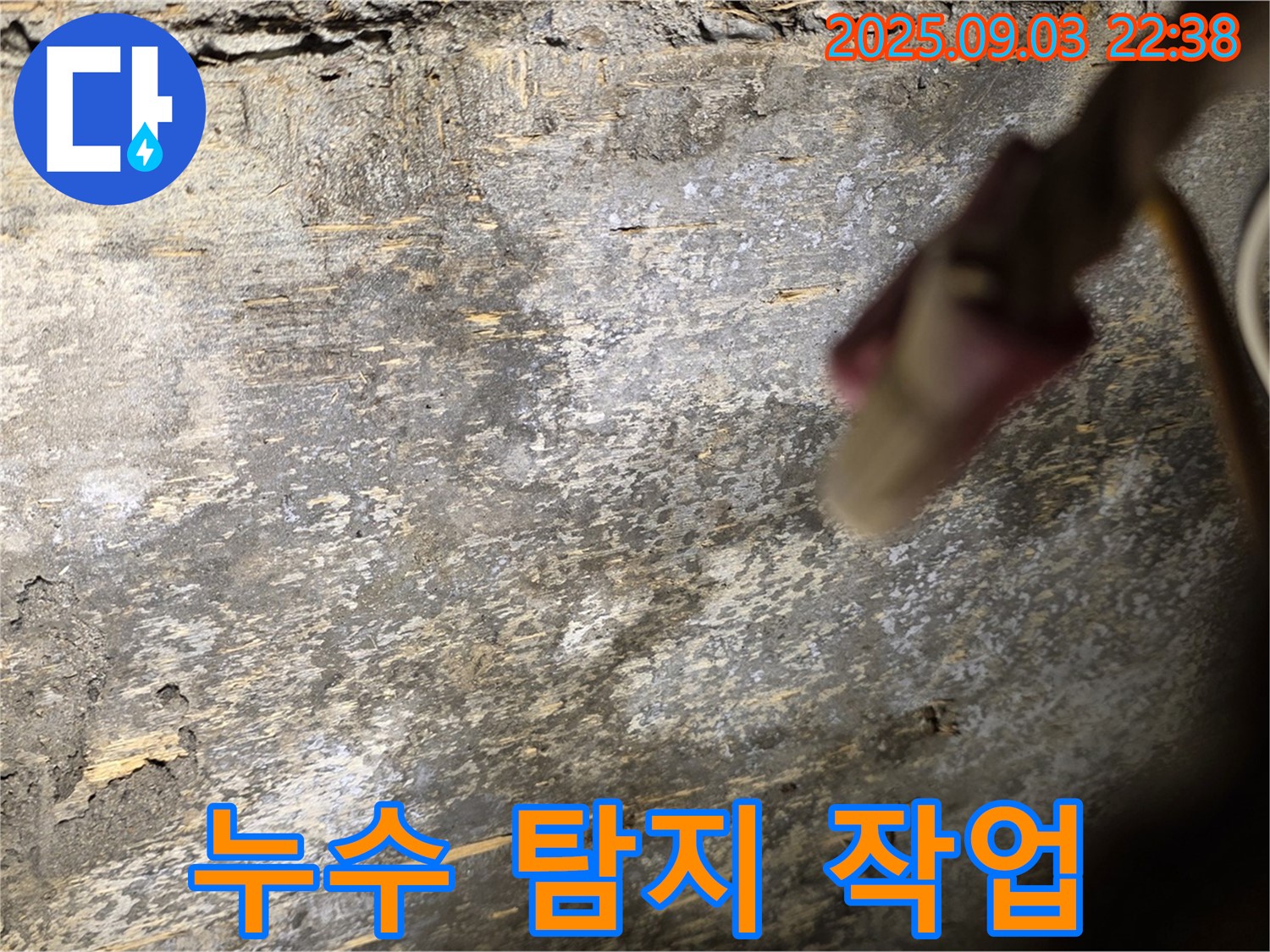 용산구 한강로2가 누수 탐지 작업 - 곰팡이 누수 위치 파악
