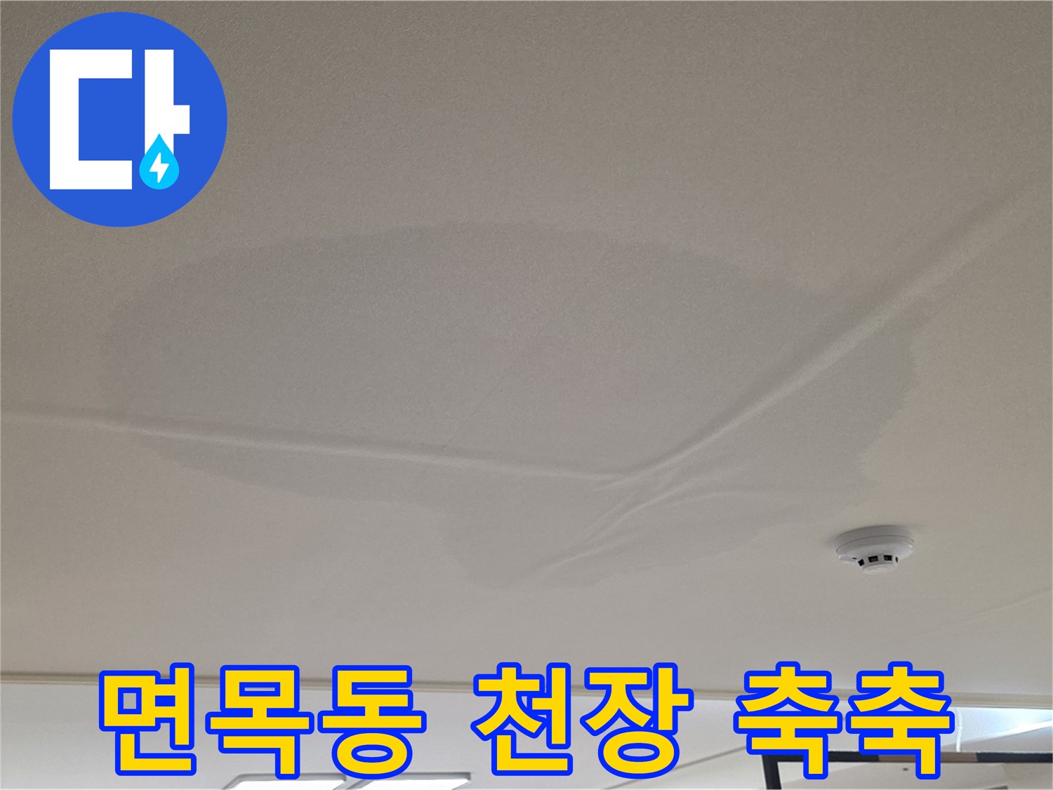 면목동 센트럴아이파크 천장 누수 - 축축한 천장 - 2차 피해 우려 긴급 방문