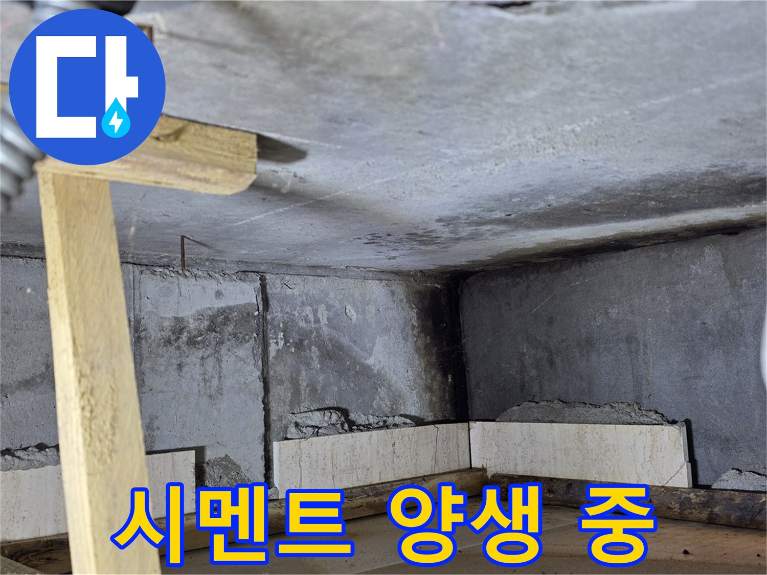 욕조 조적 시멘트 양생 - 충분한 시간을 두고 꼼꼼하게!