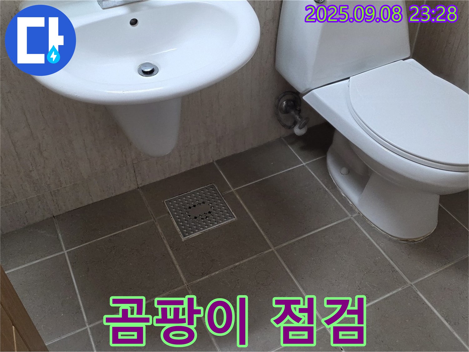 포천 일동 - 세면대 배수구 주변 곰팡이 발생 및 오염 상태 꼼꼼하게 점검