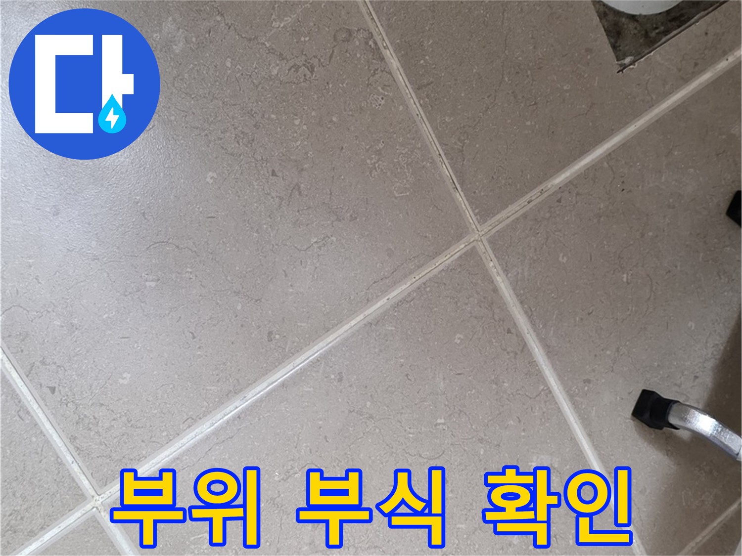 포천시 일동면 운악청계로 욕실 배수구 주변 배관 연결 부위 부식 확인 - 누수 발생 가능성이 높습니다.