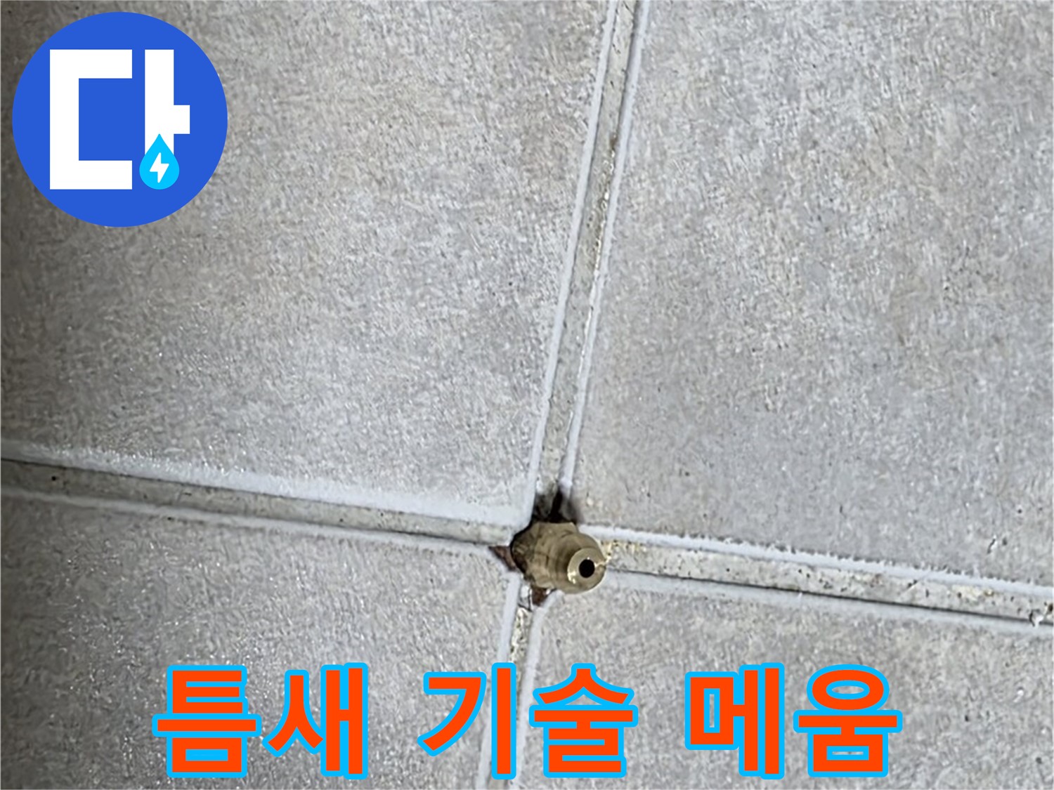 옥정 율정마을 아파트 누수 - 타일 틈새 누수, 숙련된 기술로 완벽하게 메워드립니다!
