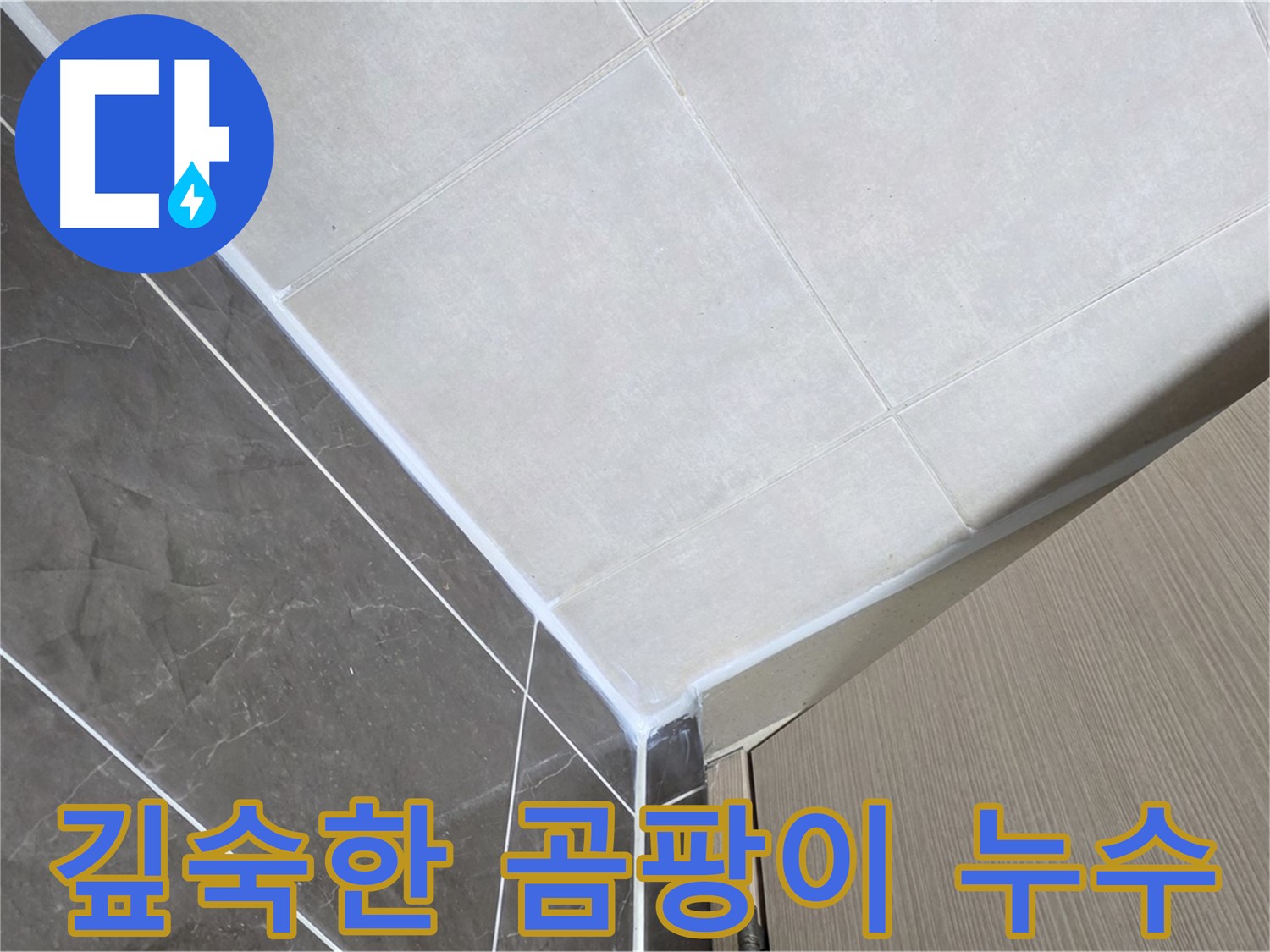 옥정동 율정마을 욕실 깊숙한 곰팡이 - 꼼꼼하게 제거 후 방수 시공