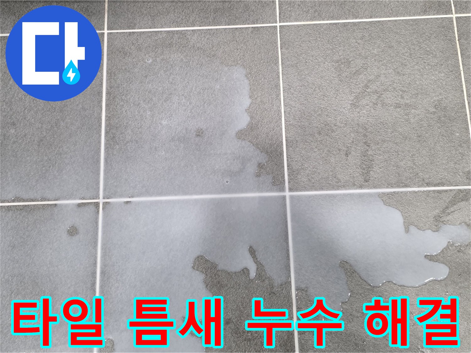 동패동 아파트 욕실 타일 틈새 누수 - 누수 해결 전문가의 완벽한 시공