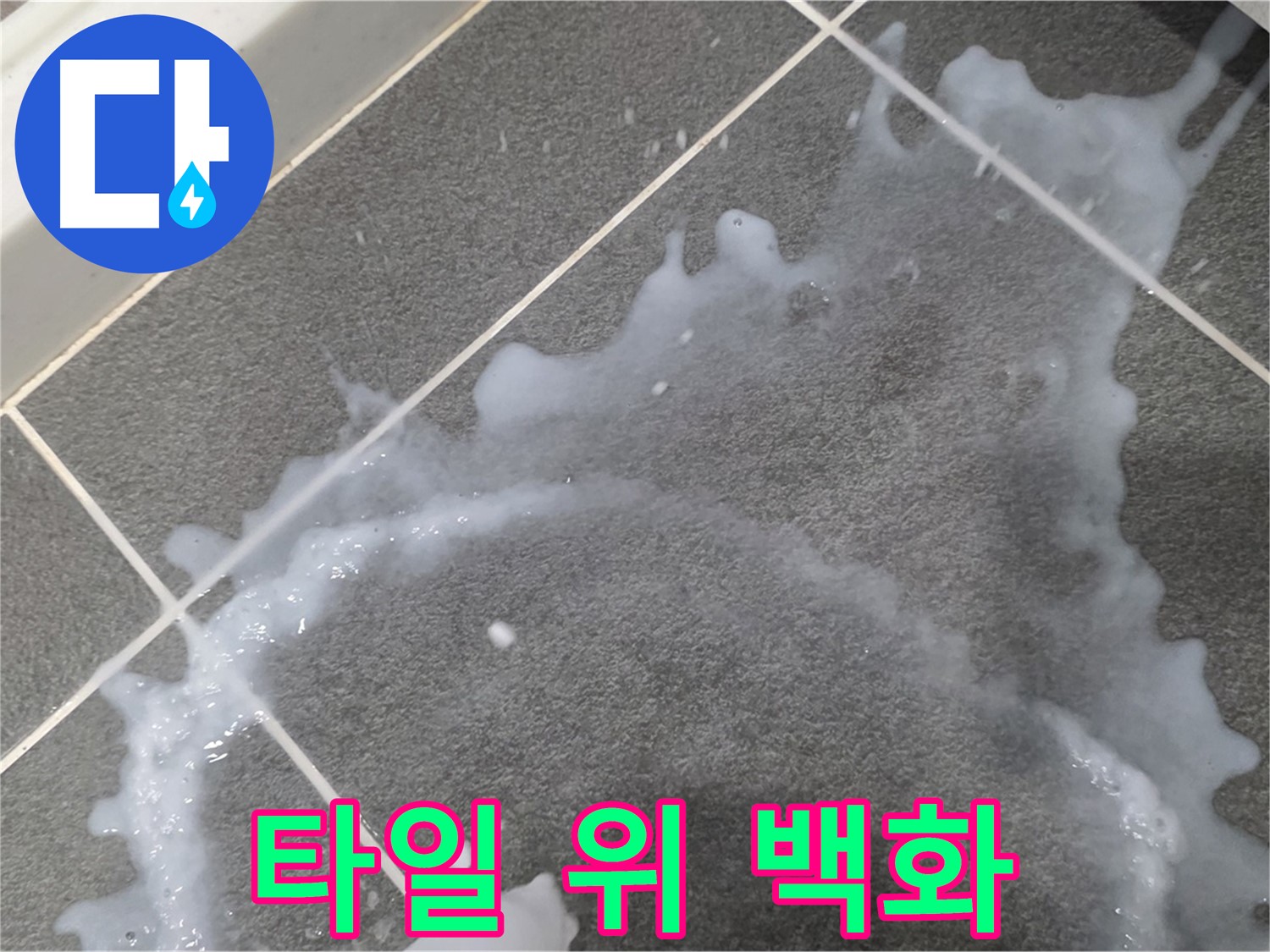 파주시 동패동 운정어반프라임 1201동 아파트 타일 위 백화 현상 - 긴급 누수 진단으로 원인을 찾습니다.