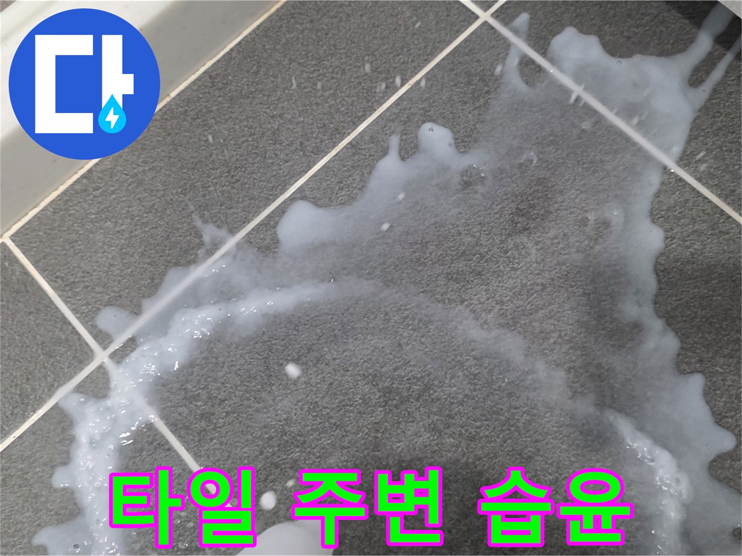 파주시 동패동 운정어반프라임 1201동 아파트 타일 주변 습윤 - 초기 누수 해결, 책임감 있는 시공으로 마무리