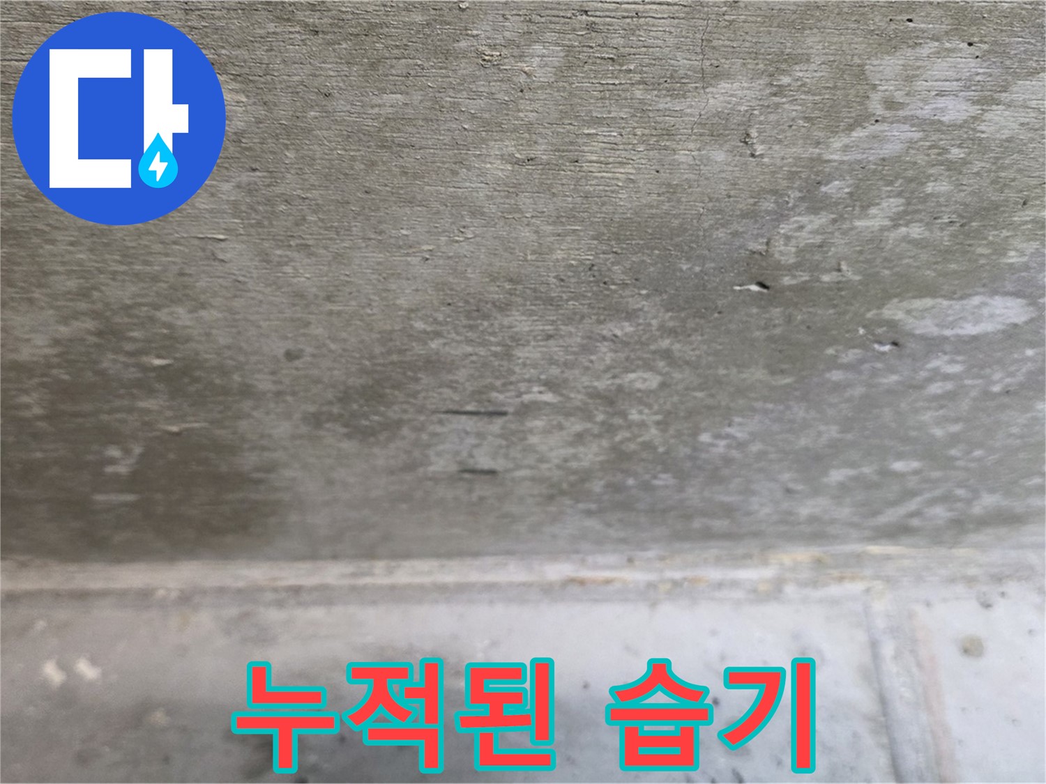 노원구 중계동 현대5차 아파트 콘크리트 천장 누수 - 누적된 습기 - 장기간 누수를 의심해야 합니다.