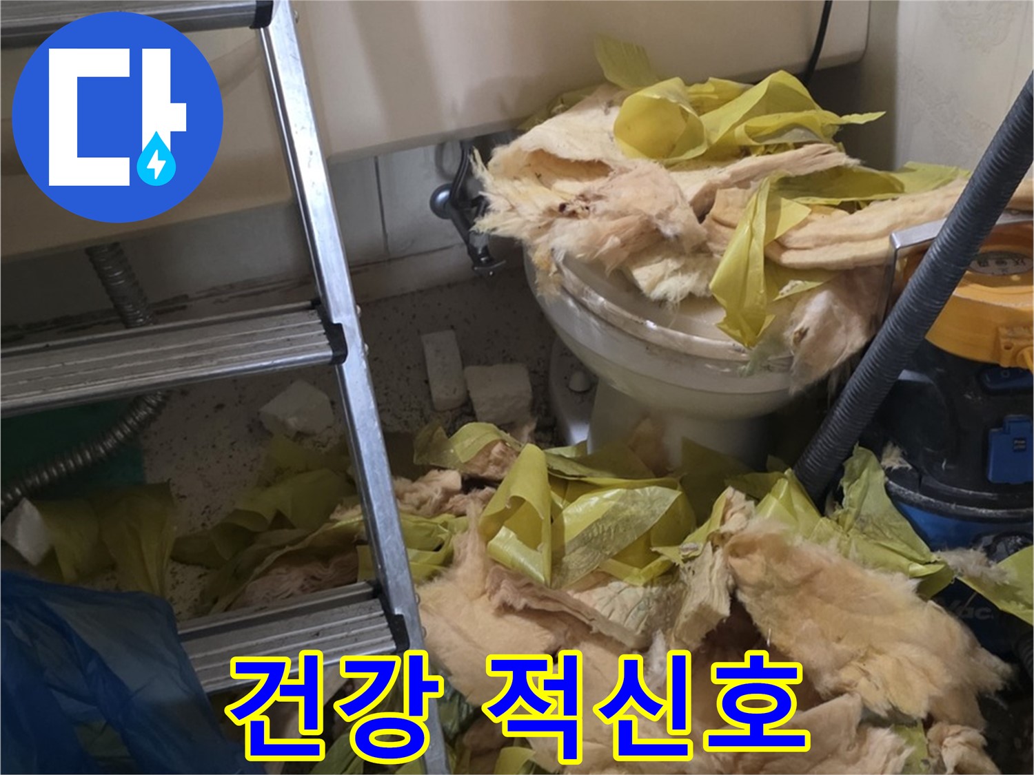 새절 누수 현장 - 물이 뚝뚝 떨어지는 배관 - 곰팡이 냄새 - 건강에 적신호