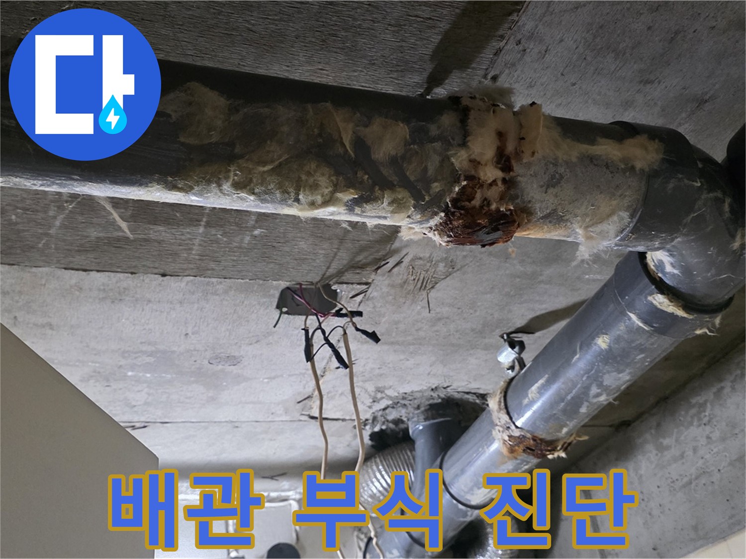 신사동 새절역현대아파트 누수 - 오수 배관 부식 긴급 누수 진단