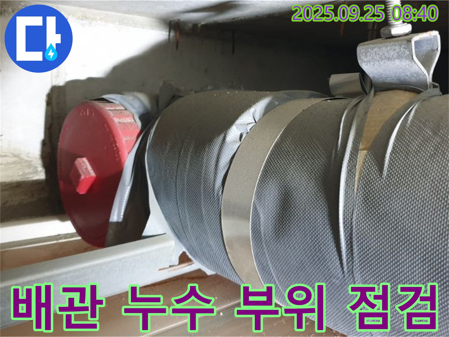 양주시 광적면 가납리에서 발생한 배관 누수 - 꼼꼼한 점검으로 정확한 누수 위치를 찾아냈습니다.
