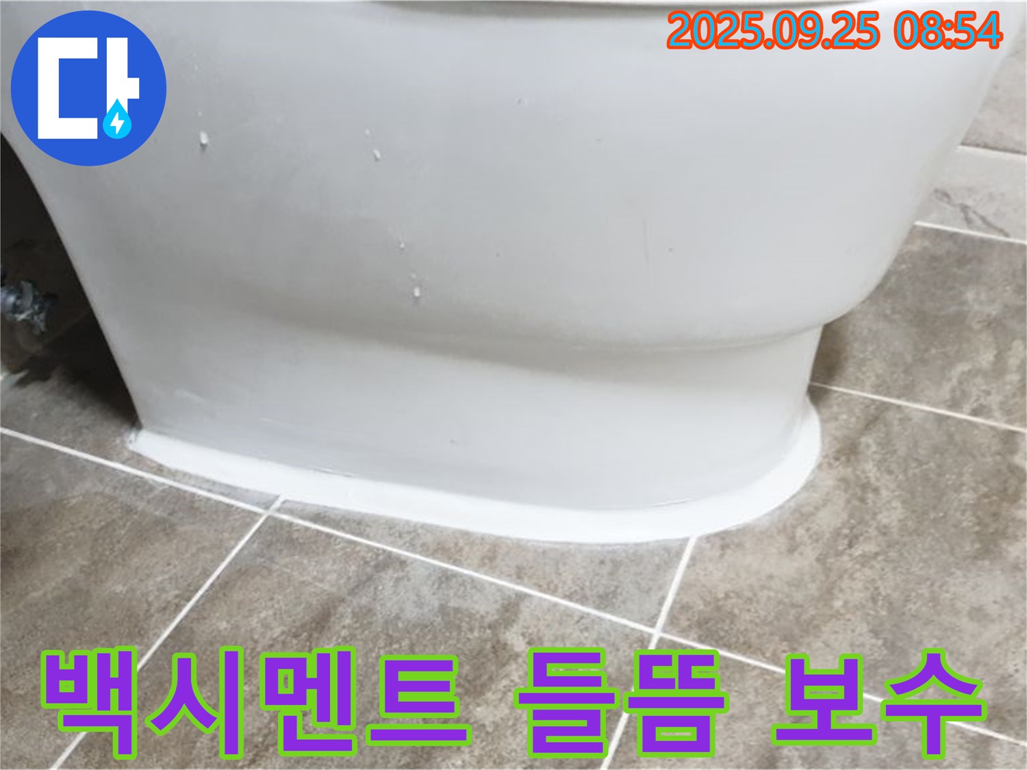 양주 백석읍 기산리 변기 누수 - 백시멘트 들뜸 완벽 보수로 해결!