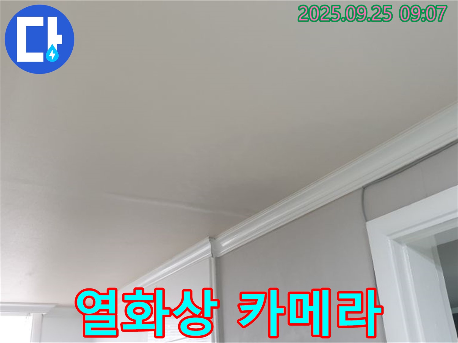 양주 연곡리 건물 천장 누수 해결 - 열화상 카메라를 이용하여 누수 지점을 정밀하게 진단합니다.
