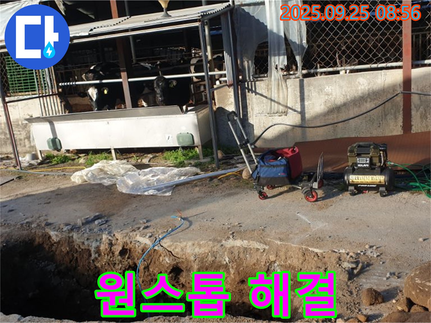 양주시 백석읍 복지리 축사 누수 - 누수 탐지부터 완벽 시공까지 원스톱으로 해결해 드립니다 - 고민 끝!