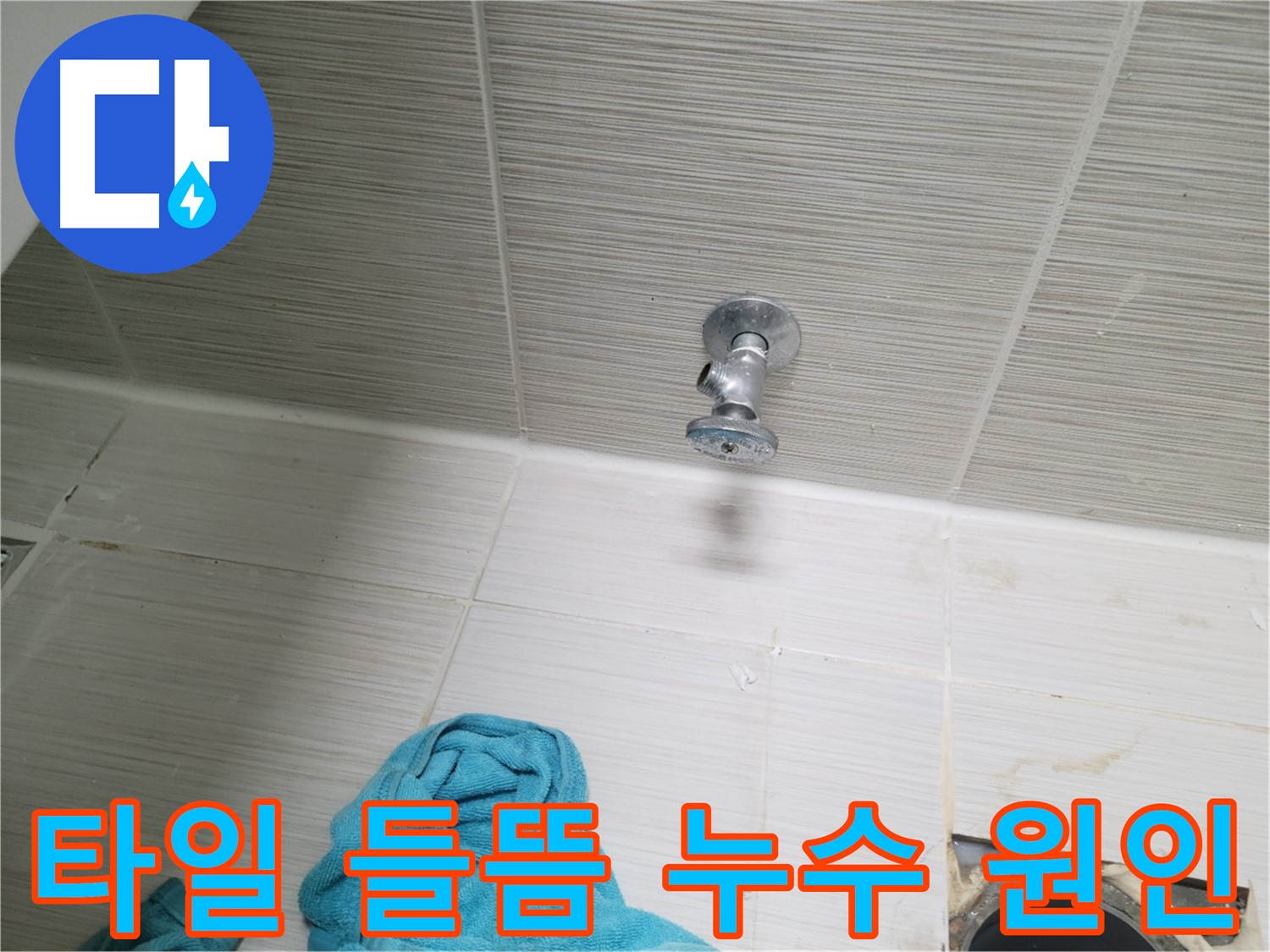 동두천 강변로 누수 - 샤워기 앵글밸브 주변 타일 들뜸, 누수 원인
