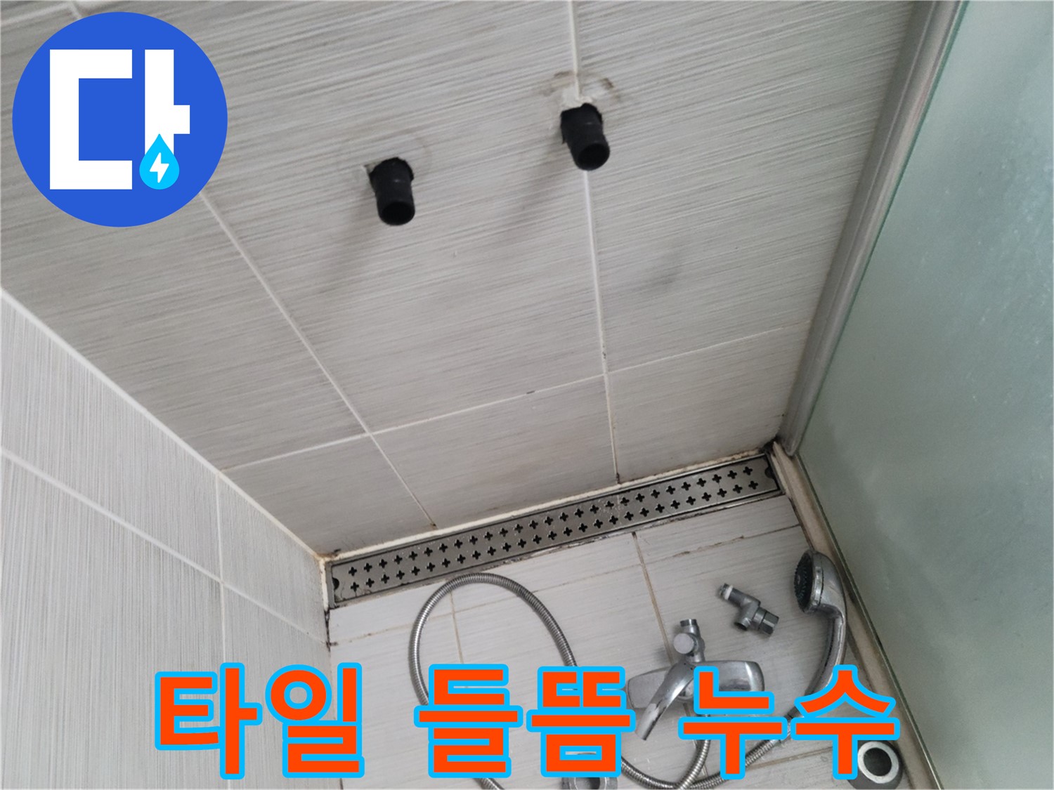 동두천 신창비바 - 샤워기 벽 타일 들뜸, 방수층 손상 의심