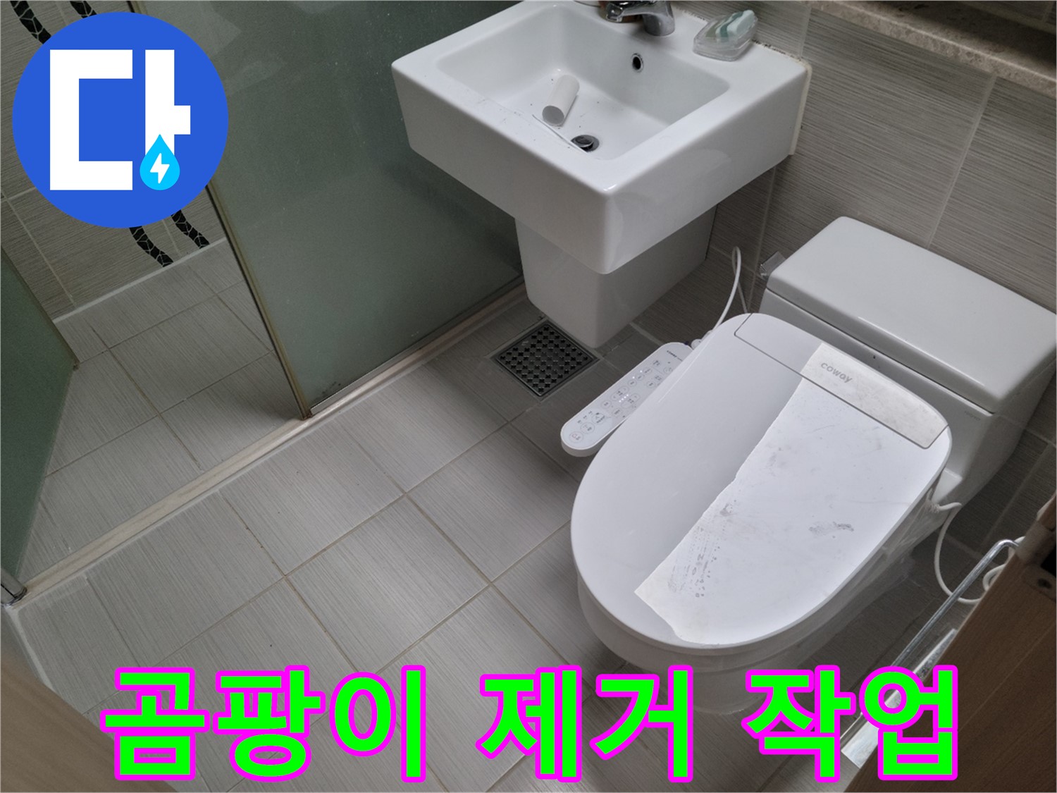 동두천시 강변로 곰팡이 제거 작업 - 변기 테두리에 핀 곰팡이, 깨끗하게 제거해 드립니다.
