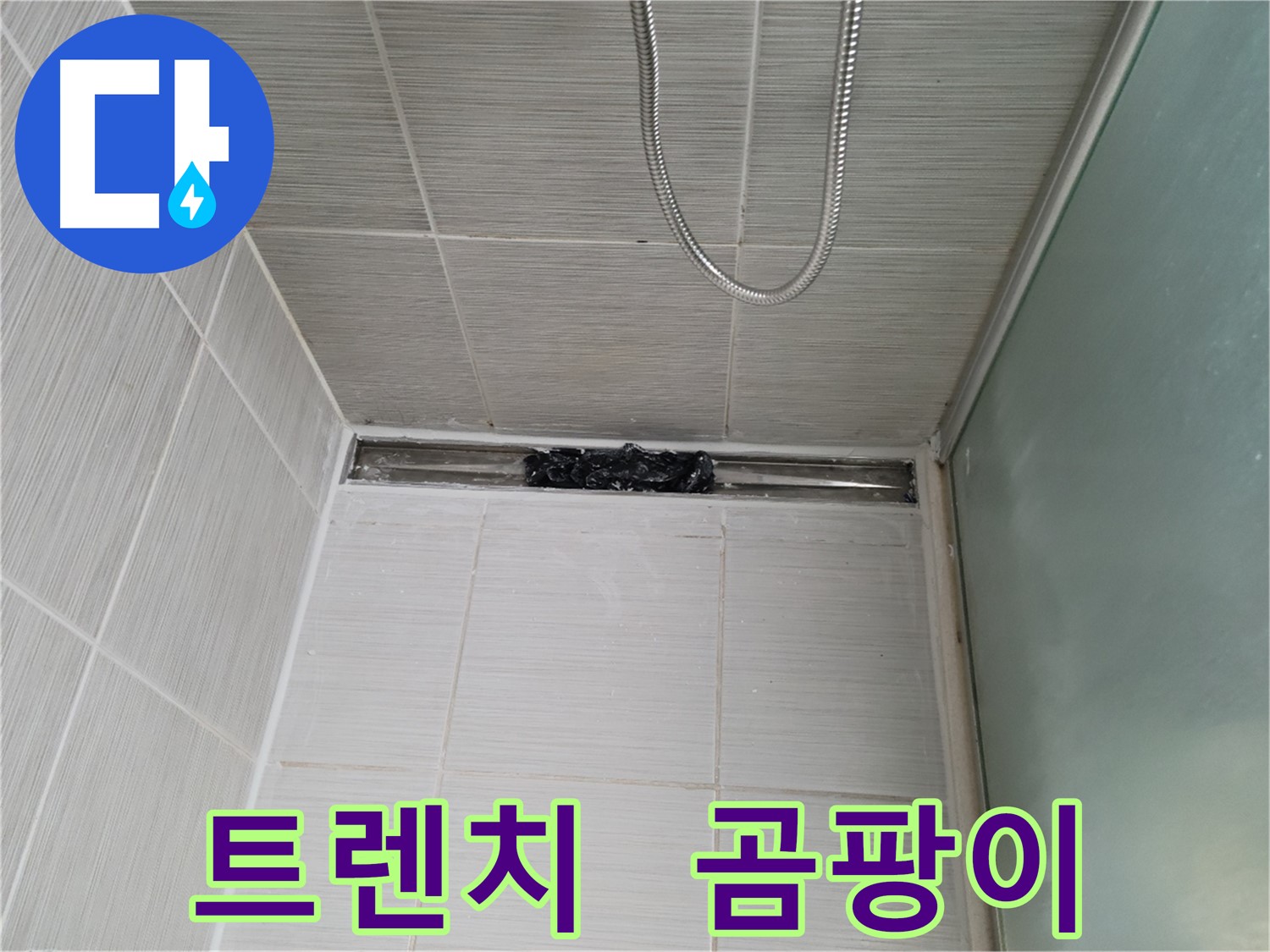 샤워부스 트렌치 - 곰팡이 쓰나미! - 으악!
