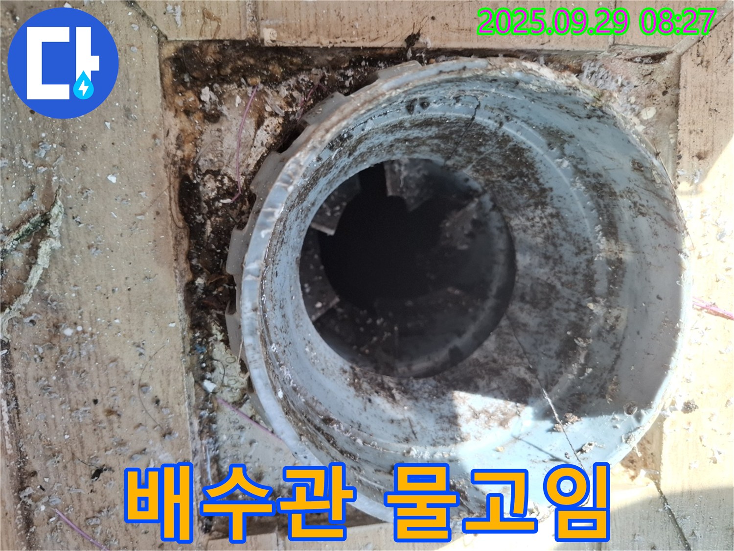 양주시 광적면 우고리 - 배수관 주변 물고임 현상 해결 과정