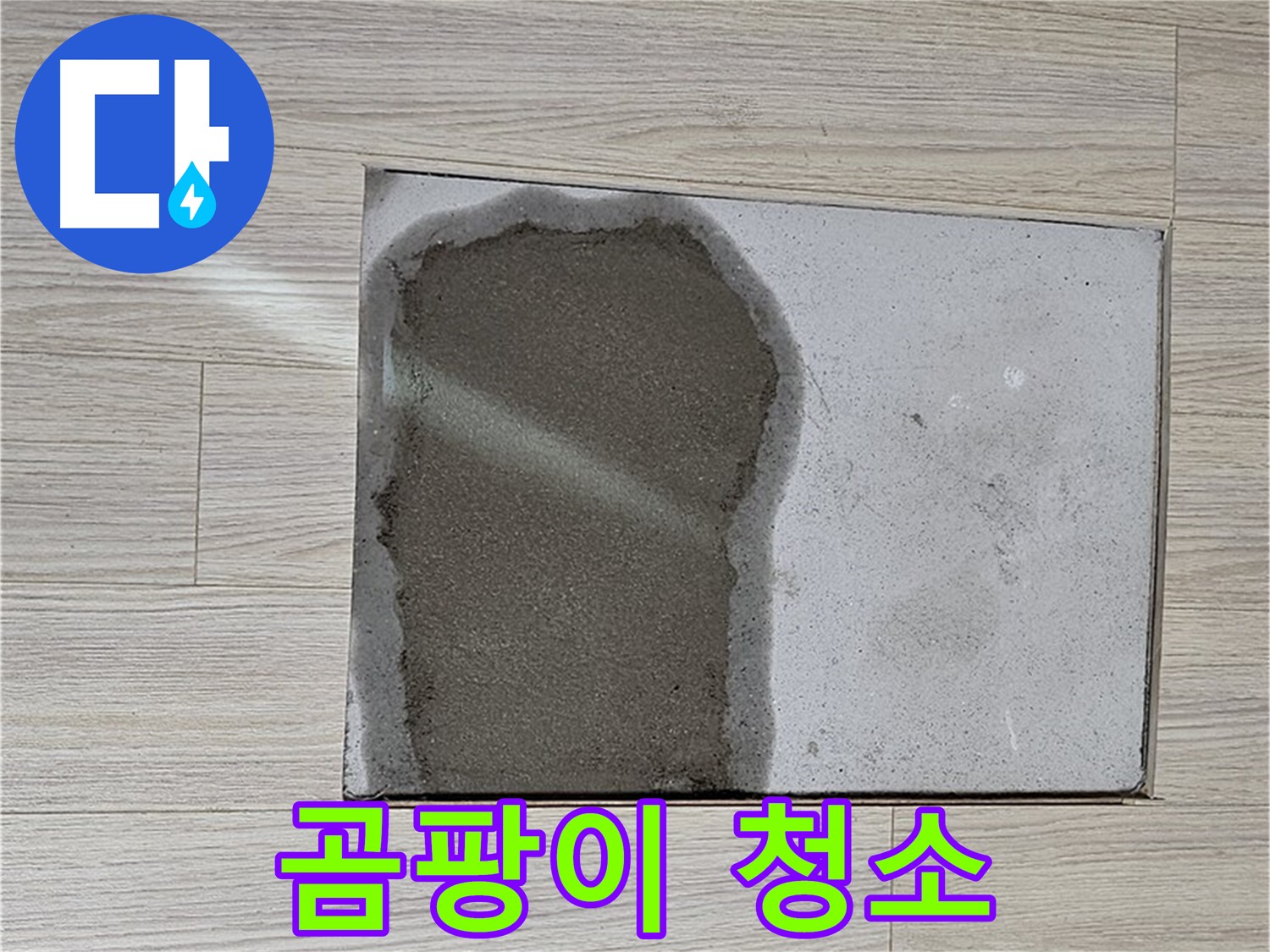 도봉구 도봉동 현대시티 - 마루 곰팡이, 깨끗하게 청소 - 재발 방지 시공