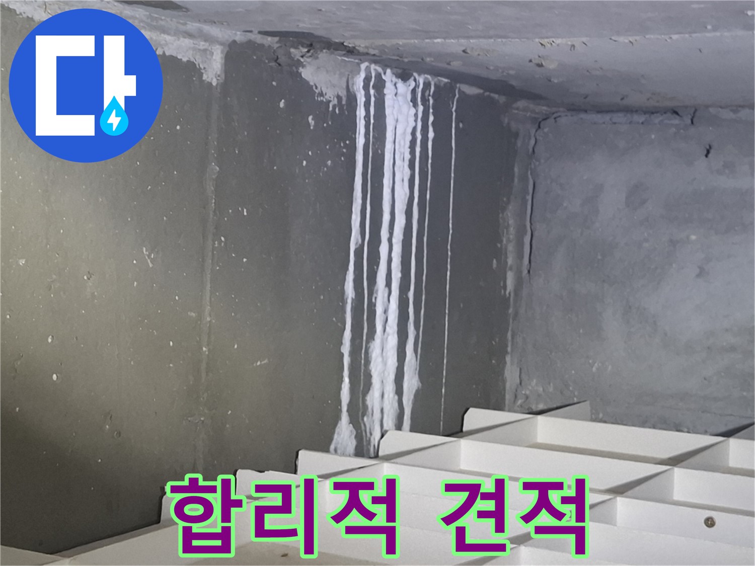 봇들마을2단지 아파트 - 지하 석회 누수, 합리적인 견적으로 해결